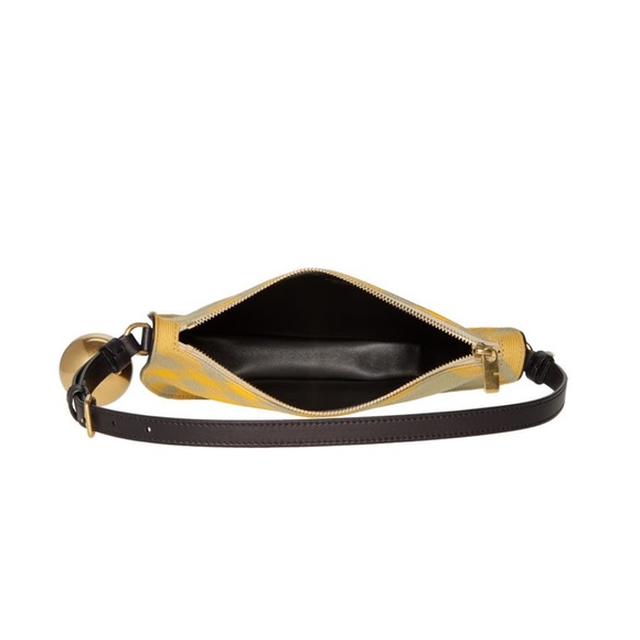 New BURBERRY Mini Shield Check Sling Shoulder Bag, Hunter Ip Check, New w/Tag - Picture 5 of 16